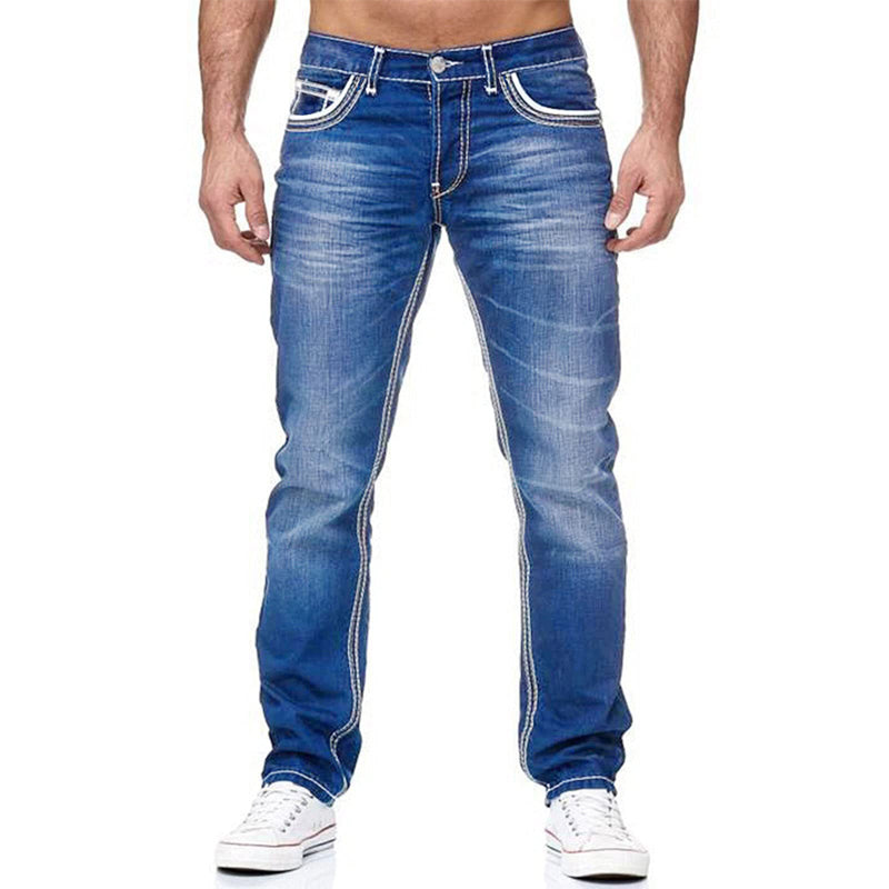 👖🔥 LIMITED TIME OFF! Men’s High Stretch Double Stitched Jeans – Flexible Comfort, Reinforced Seams and Classic Five Pocket Style