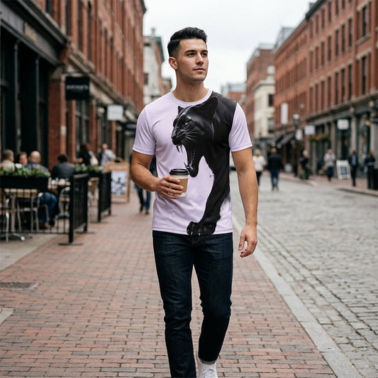 🎉 LIMITED TIME 50% OFF! 👕 Men's Breathable Graphic Printed T-Shirt – Ergonomic Athletic Fit & Fade-Resistant Digital Print 💪