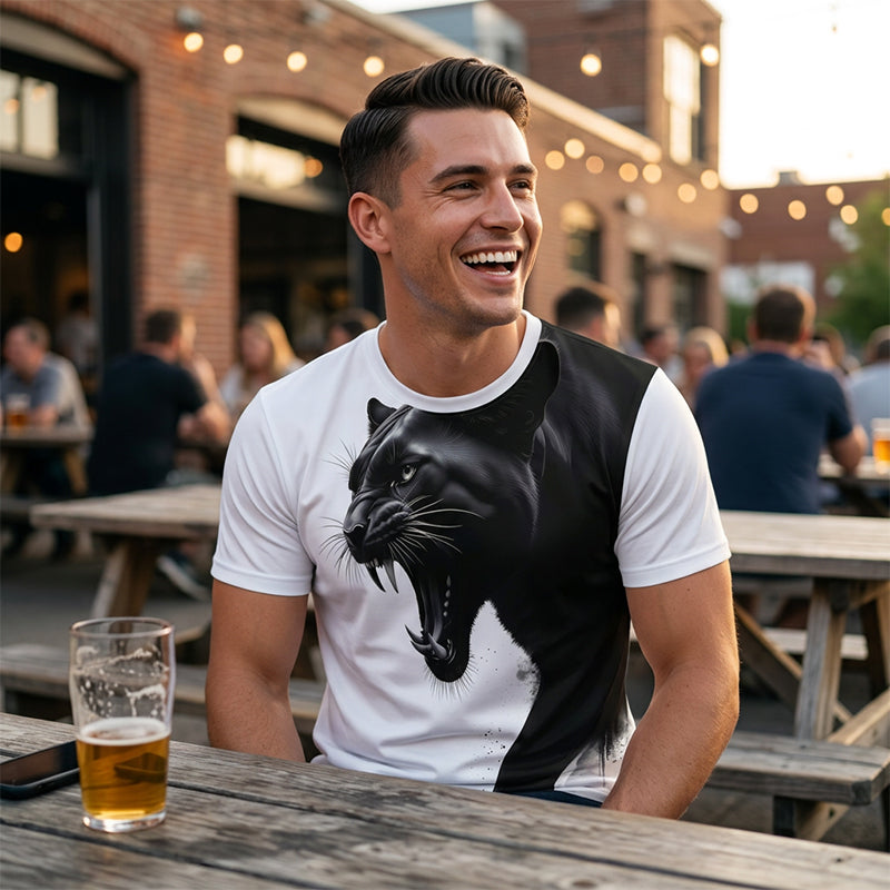 🎉 LIMITED TIME 50% OFF! 👕 Men's Breathable Graphic Printed T-Shirt – Ergonomic Athletic Fit & Fade-Resistant Digital Print 💪