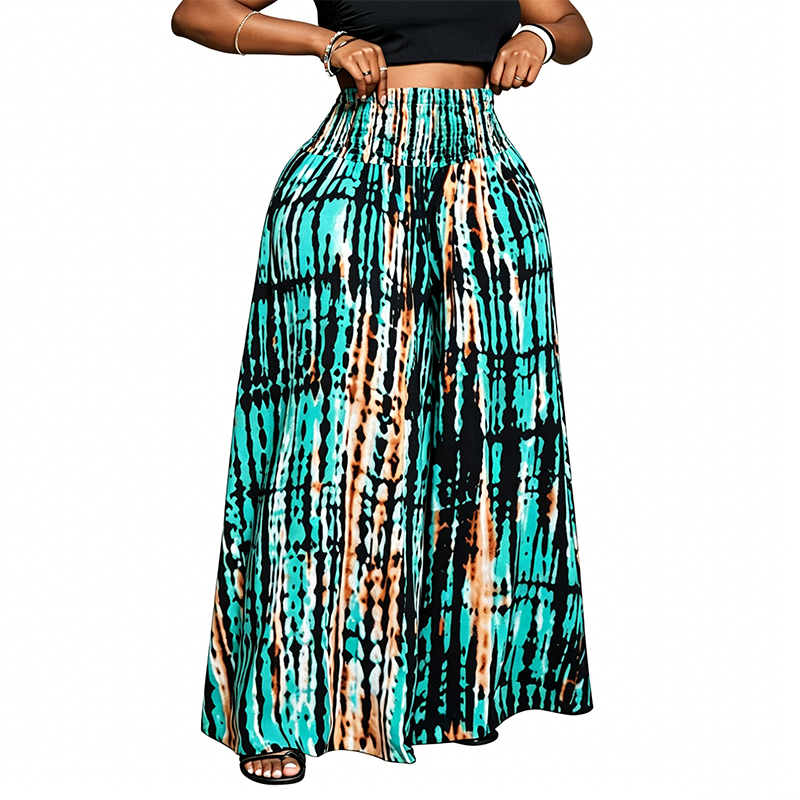 🌸 50% OFF NOW! 🌸Women's Smocked High-Waist Wide-Leg Trousers 👖 Cinched Comfort, Flowing Freedom