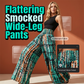 🌸 50% OFF NOW! 🌸Women's Smocked High-Waist Wide-Leg Trousers 👖 Cinched Comfort, Flowing Freedom