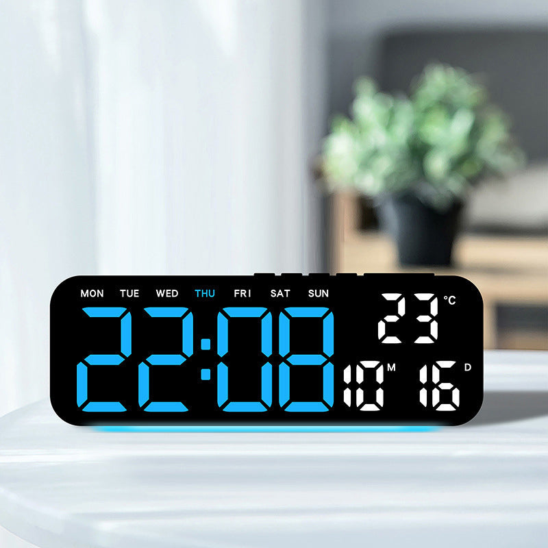 ⌚️LED Display Digital Alarm Clock with Date Temp Weekday