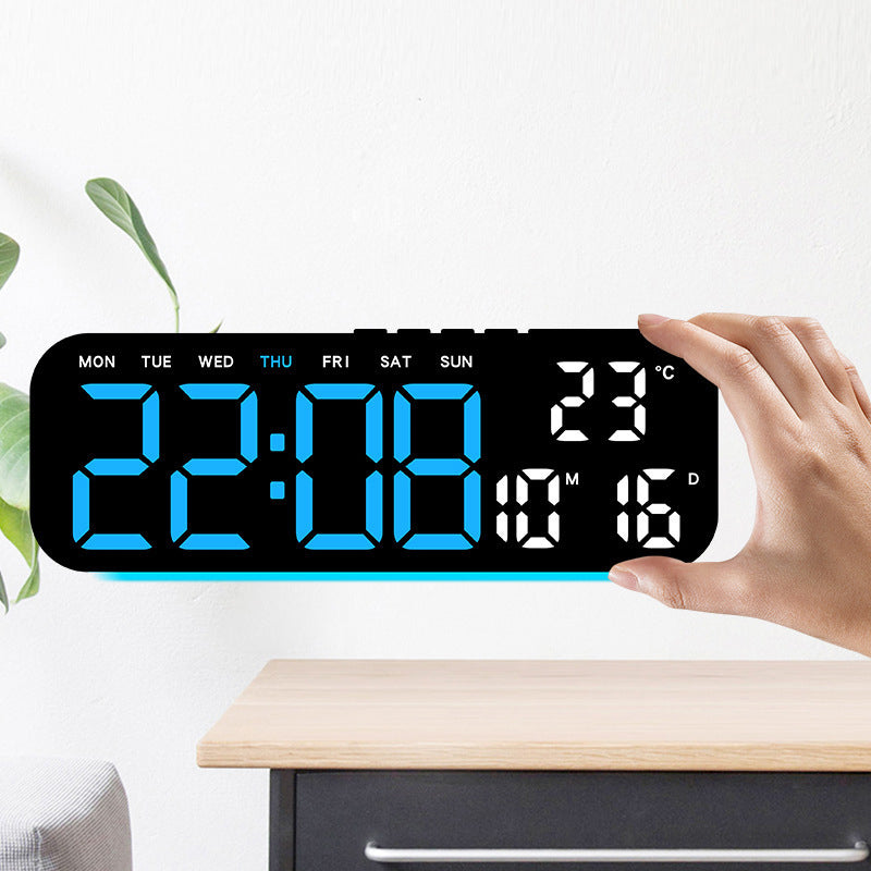 ⌚️LED Display Digital Alarm Clock with Date Temp Weekday