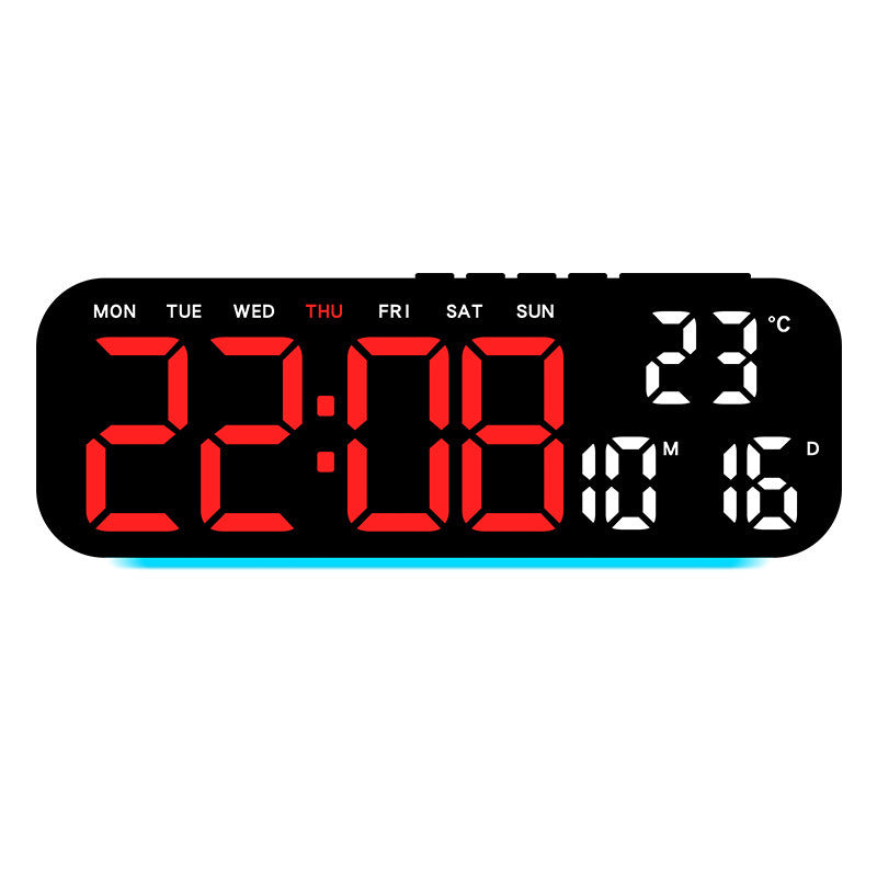 ⌚️LED Display Digital Alarm Clock with Date Temp Weekday