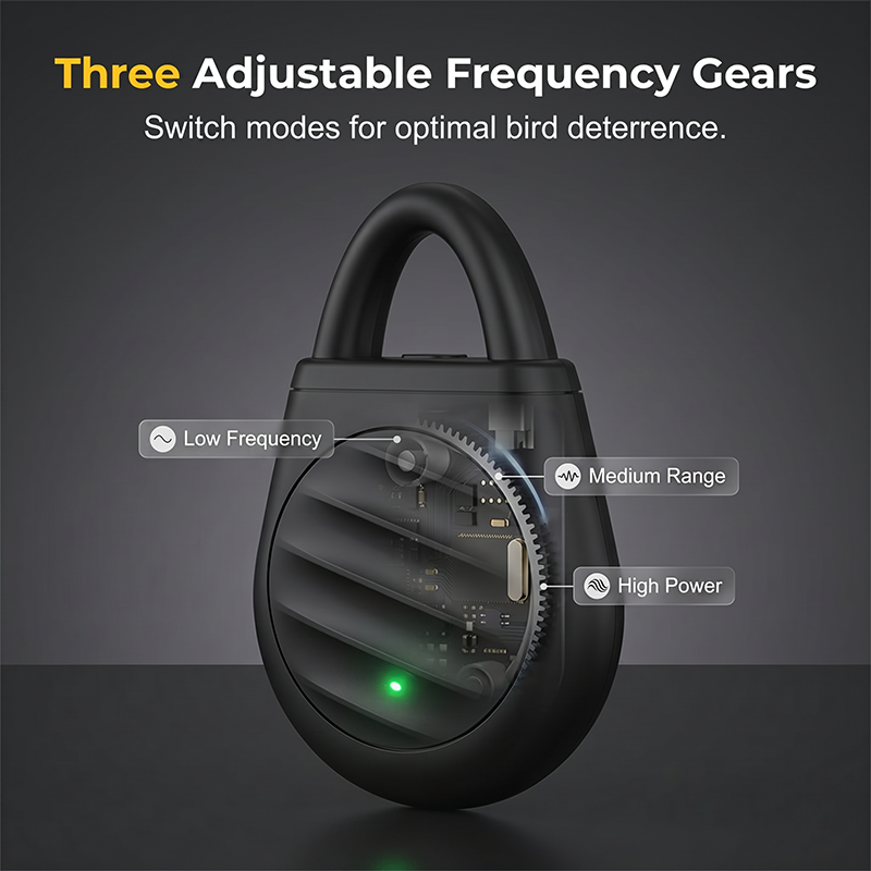 ‼️No more trouble from birds, beasts and locusts！Portable Ultrasonic Bird Repellent Keychain