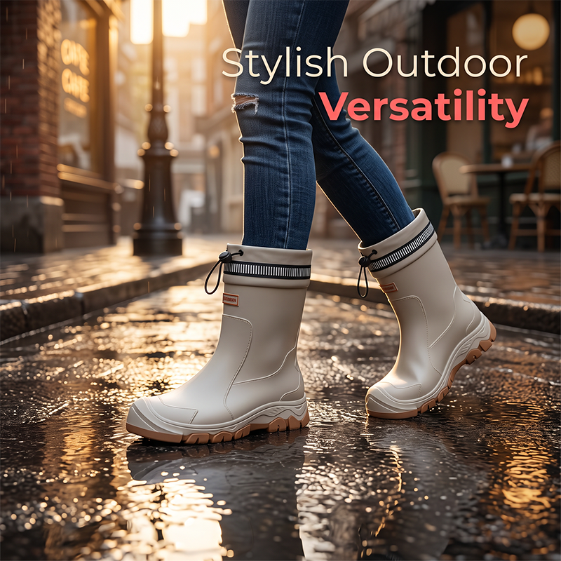 ⏳Limited-time 50% off⏰Unisex Mid-Calf Waterproof Rain Boots🌧️👢