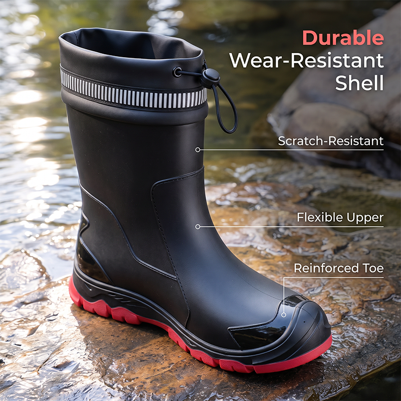 ⏳Limited-time 50% off⏰Unisex Mid-Calf Waterproof Rain Boots🌧️👢