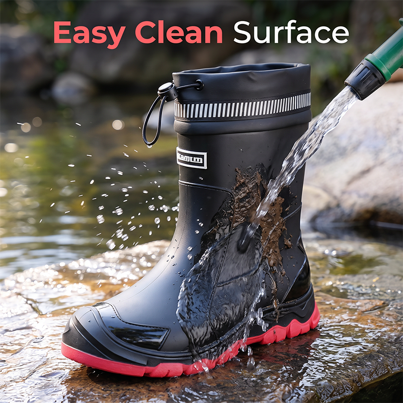 ⏳Limited-time 50% off⏰Unisex Mid-Calf Waterproof Rain Boots🌧️👢