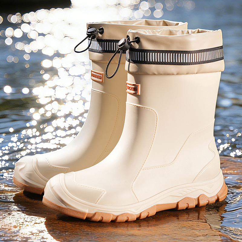⏳Limited-time 50% off⏰Unisex Mid-Calf Waterproof Rain Boots🌧️👢