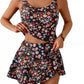 🩱LIMITED-TIME 50% OFF! 💖🌊Feminine Swimwear Set – Adjustable Strap Tank + Side Tie Flowy Skirt, Removable Padding, High-Waist Coverage🐚