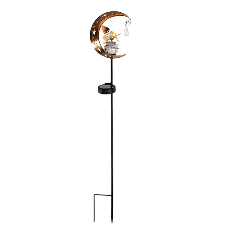 📢📢50% OFF !! ⏰Solar Fairy Moon Garden Stake Light