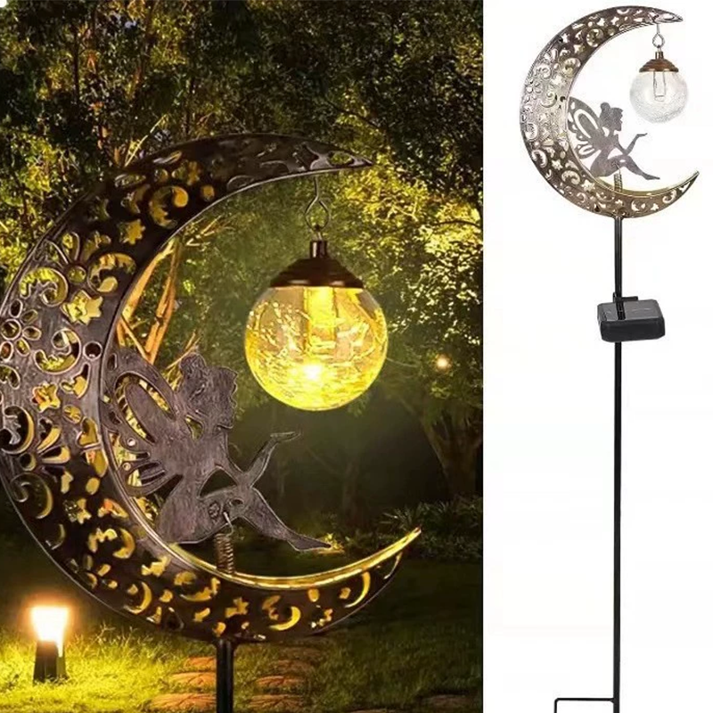 📢📢50% OFF !! ⏰Solar Fairy Moon Garden Stake Light
