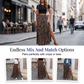 🌸 50% OFF NOW! 🌸Women's Leopard Print High Split Maxi Skirt
