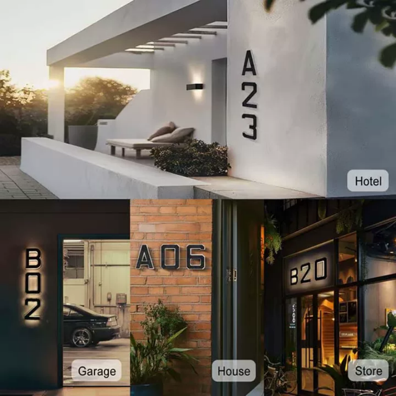 Waterproof LED House Numbers for Outside