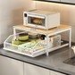 💥 50% OFF NOW! 🍳 2-Tier Microwave Stand with Slide-Out Drawer – Heavy-Duty, Space-Saving & Sturdy – Perfect for Kitchen, Office & Dorm Worktops 🏠✨
