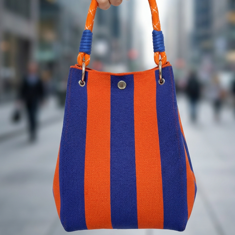 ⏳Limited-time 59% off⏰Striped Knit Bucket Handbag👜