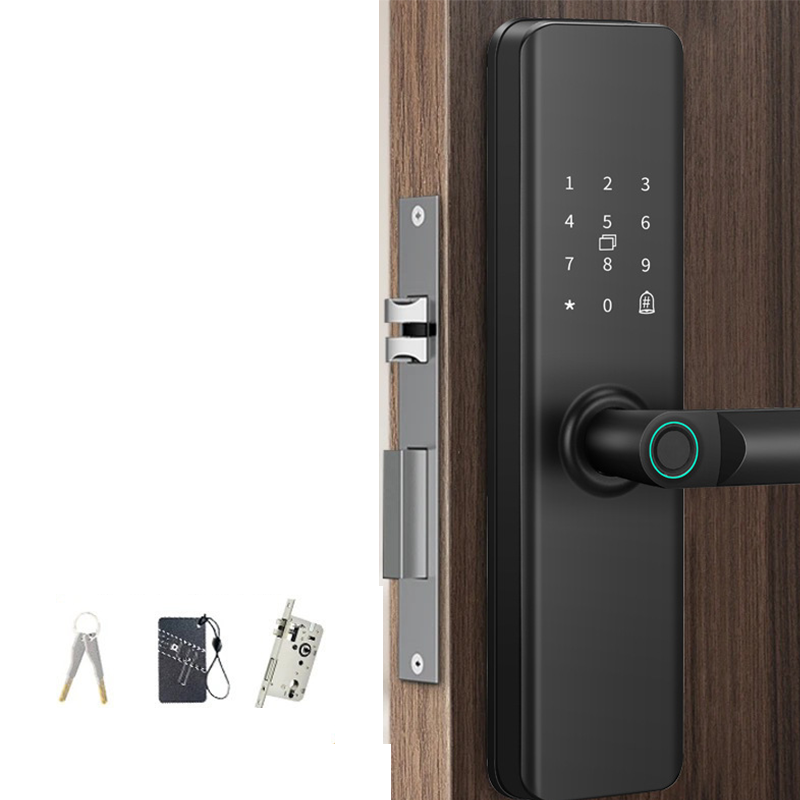 ⏳🔥LIMITED-TIME 50% OFF! ⏰Smart Fingerprint Door Lock for Indoor Wooden Doors No Drilling Needed