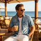 🏖️ Summer Casual Shirt — Lightweight Denim