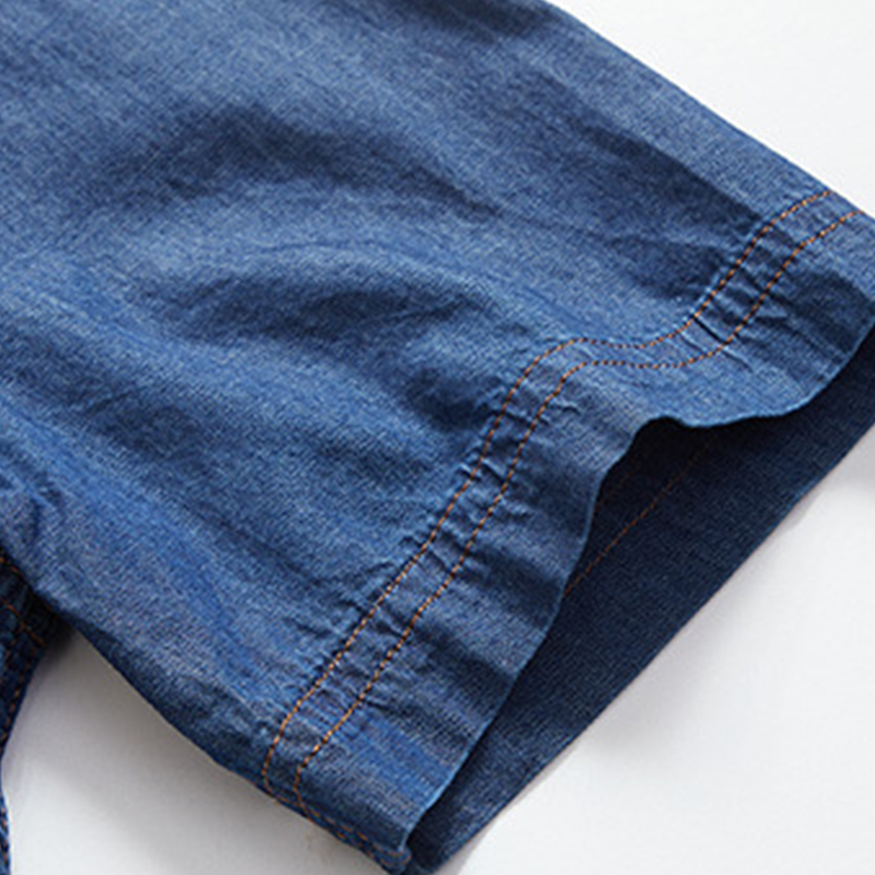 🏖️ Summer Casual Shirt — Lightweight Denim