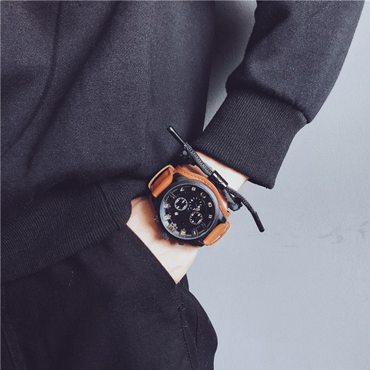 📢📢50% OFF !! ⏰Men's Casual Large Dial Quartz Watch