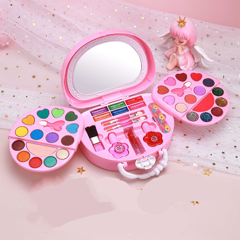 🎁2026 New Arrivals 50% OFF💥Kids Washable Makeup Toy Set with Portable Pink Handbag