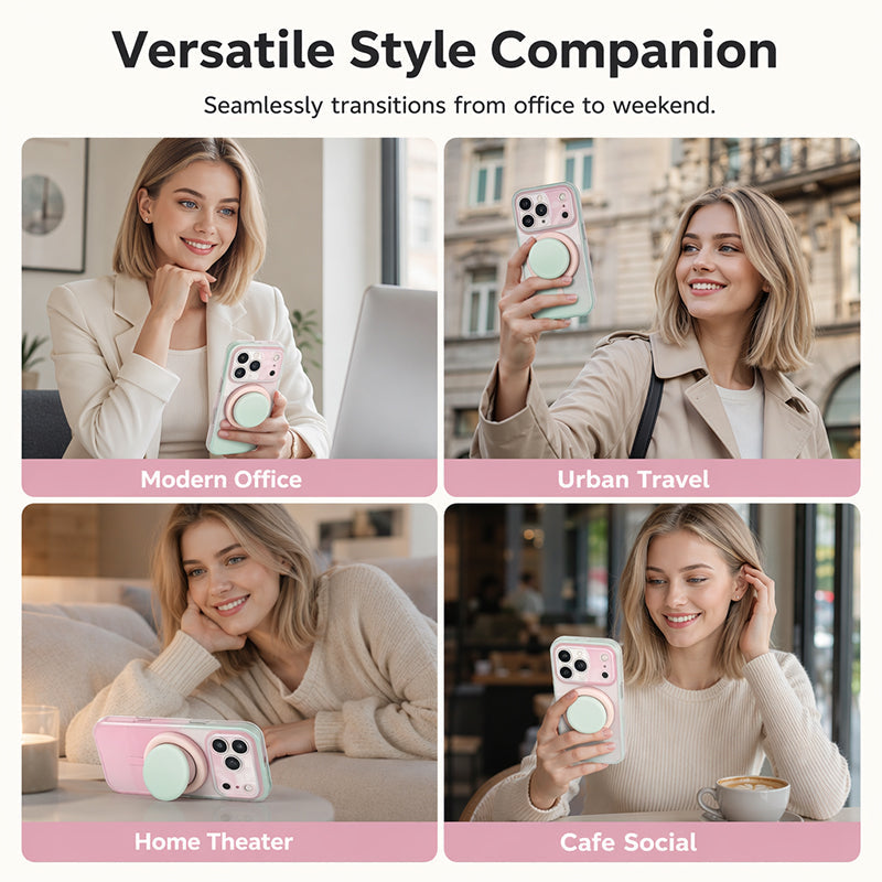 📱 50% OFF NOW! 🧲 Magnetic Gradient Phone Case with Built-in Stand – Strong magnet, gradient design & adjustable stand – Perfect for hands-free viewing & daily protection ✨