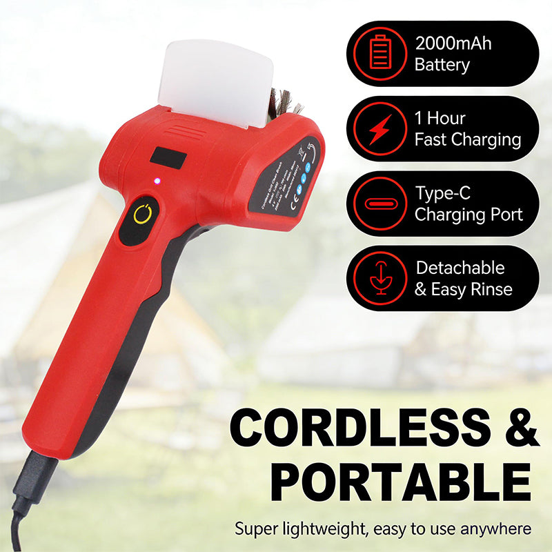 🔥Electric Grill Cleaner with Rotating Steel Brush