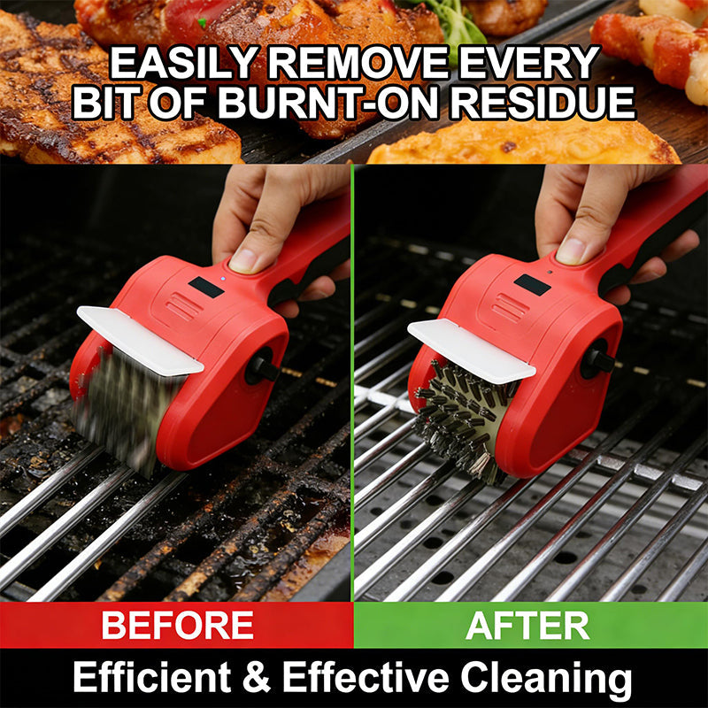 🔥Electric Grill Cleaner with Rotating Steel Brush