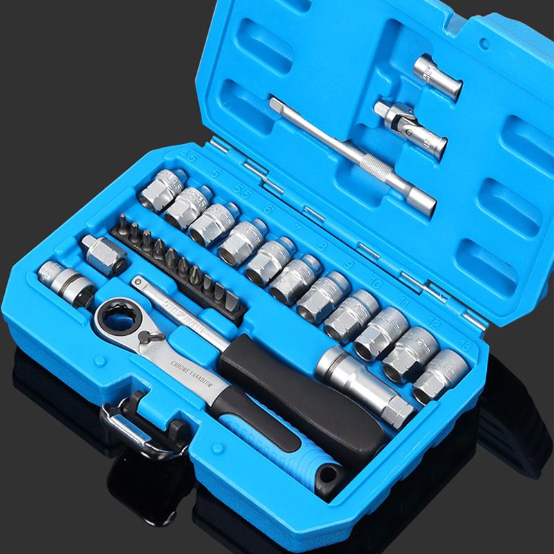 ⏳🔥LIMITED-TIME 50% OFF! ⏰29pcs Core Ratchet Socket Wrench Kit – Chrome‑vanadium steel, 11 sockets & 10 bits. Perfect for car repairs & DIY 🛠️✨