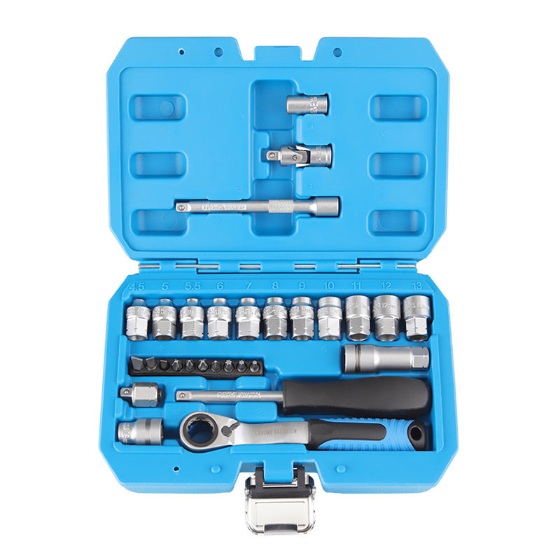 ⏳🔥LIMITED-TIME 50% OFF! ⏰29pcs Core Ratchet Socket Wrench Kit – Chrome‑vanadium steel, 11 sockets & 10 bits. Perfect for car repairs & DIY 🛠️✨