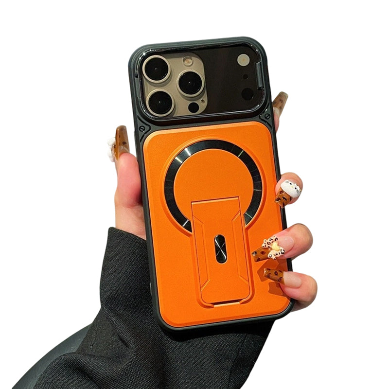 ⏳🔥LIMITED-TIME 50% OFF! ⏰Magnetic Phone Case with Flip Lens Cover and Invisible Kickstand