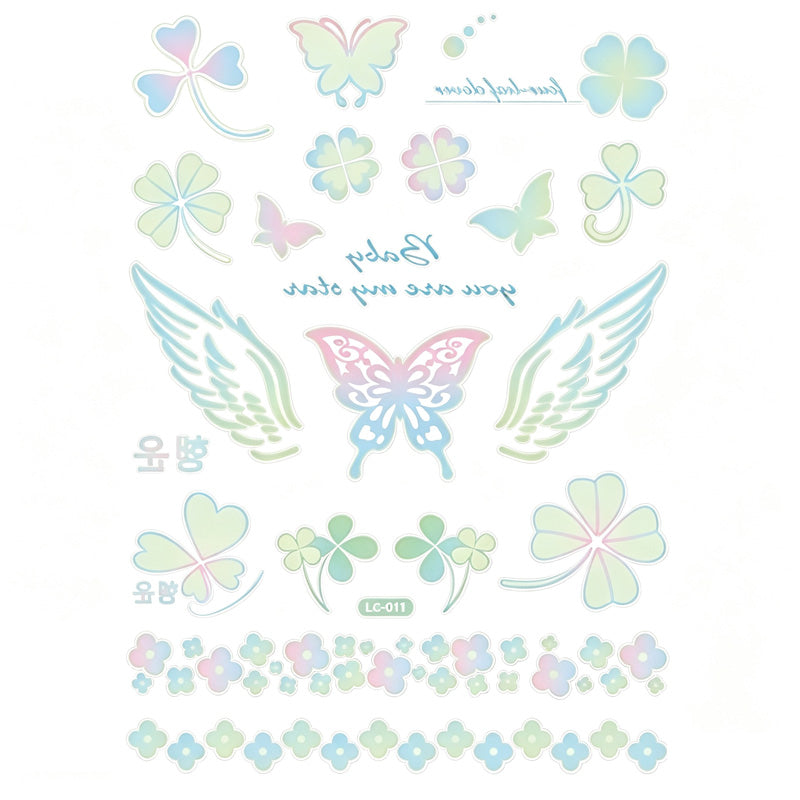 📢📢50% OFF !! ⏰ Light Up Your Halloween Look! Glow-in-the-Dark Temporary Tattoos | Waterproof & Fun Party Accessories