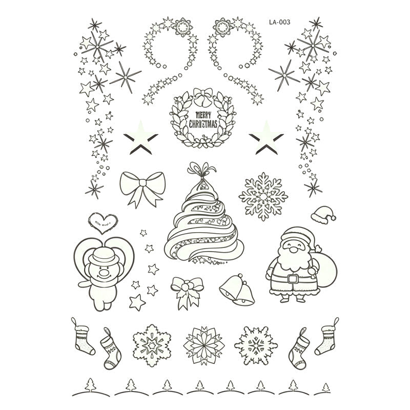 📢📢50% OFF !! ⏰ Light Up Your Halloween Look! Glow-in-the-Dark Temporary Tattoos | Waterproof & Fun Party Accessories