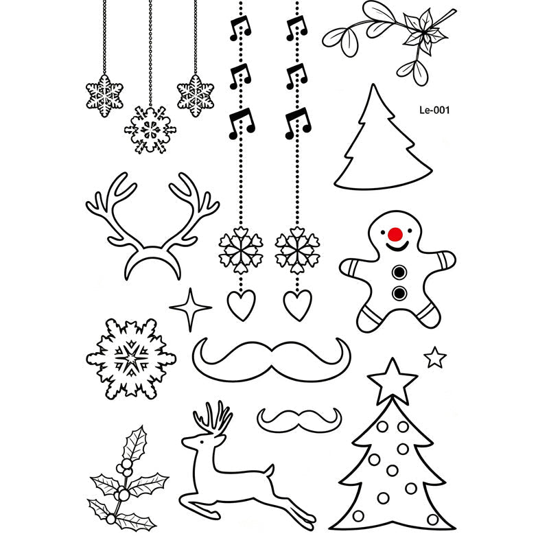 📢📢50% OFF !! ⏰ Light Up Your Halloween Look! Glow-in-the-Dark Temporary Tattoos | Waterproof & Fun Party Accessories