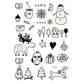 📢📢50% OFF !! ⏰ Light Up Your Halloween Look! Glow-in-the-Dark Temporary Tattoos | Waterproof & Fun Party Accessories