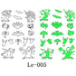📢📢50% OFF !! ⏰ Light Up Your Halloween Look! Glow-in-the-Dark Temporary Tattoos | Waterproof & Fun Party Accessories