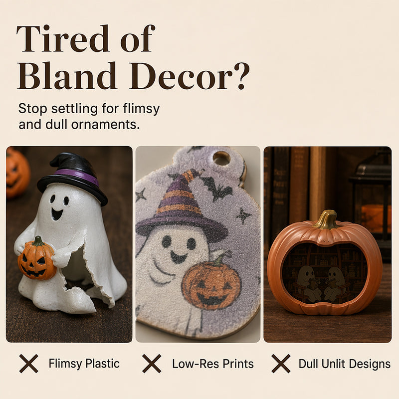 Halloween Wooden Pumpkin Tabletop Decor