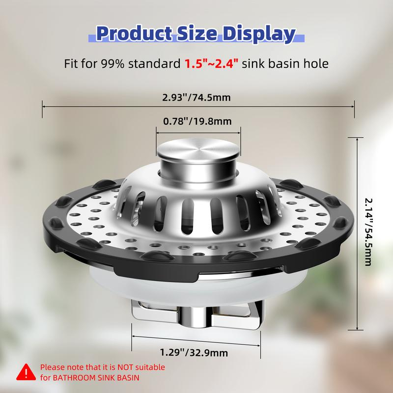Stainless Steel Kitchen Sink Strainer