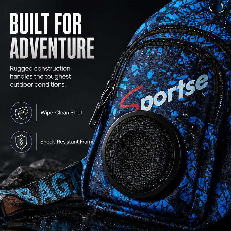 📢📢50% OFF !! ⏰Portable Bluetooth Speaker Bag with LED Lights