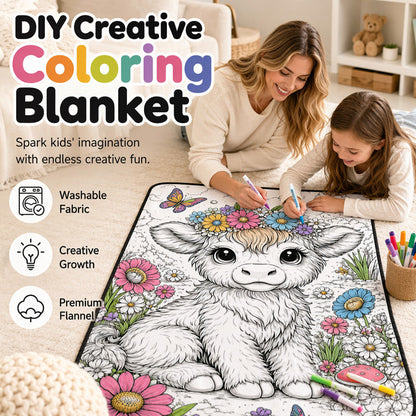 DIY Kids' Coloring Blanket