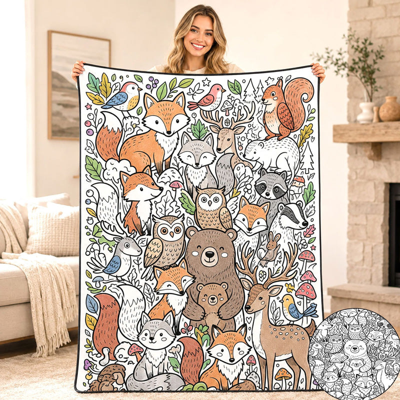 DIY Kids' Coloring Blanket