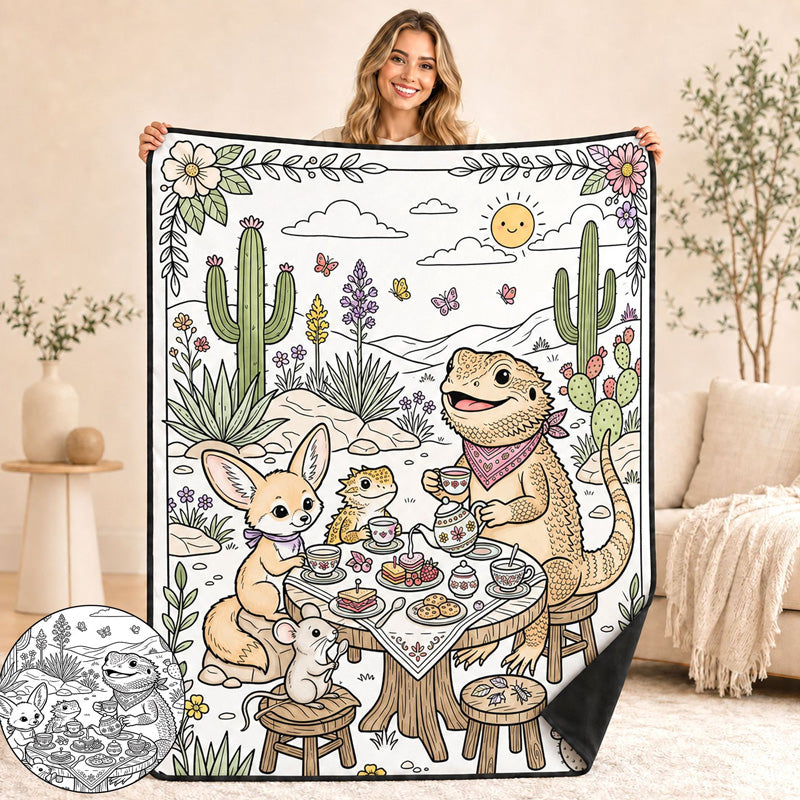 DIY Kids' Coloring Blanket