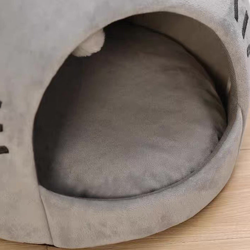 ⛺🛋️ 50% OFF! 🐾2-in-1 Pet Tent & Bed – Convertible cat cave with removable cushion, spacious for cats & small dogs.