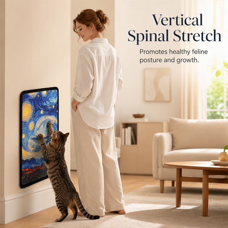 🎉 2026 Sale — Over 20200 Sold!💞 Wall Mounted Artistic Sisal Cat Scratcher‑Decorative 🐱