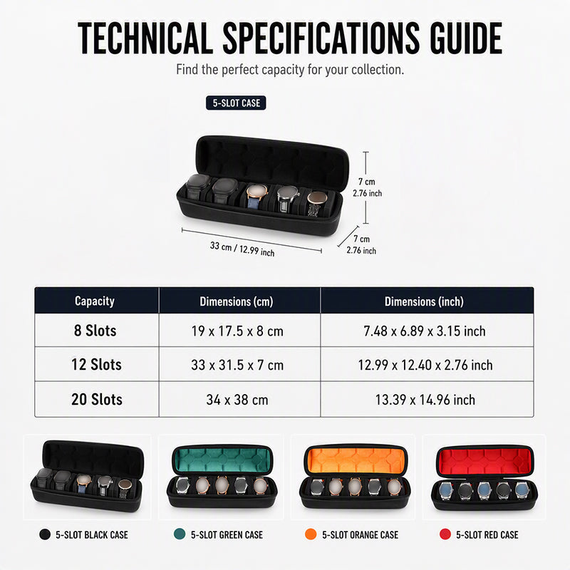 Portable Watch Travel Case