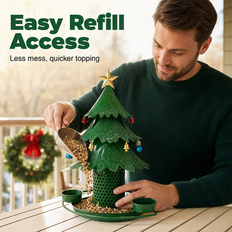 Festive Tree Bird Feeder