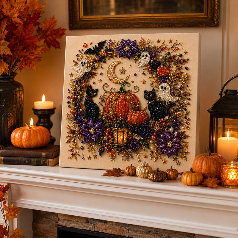 ⏳🔥LIMITED-TIME 50% OFF! ⏰Halloween Ghost Pearl Art DIY Kit