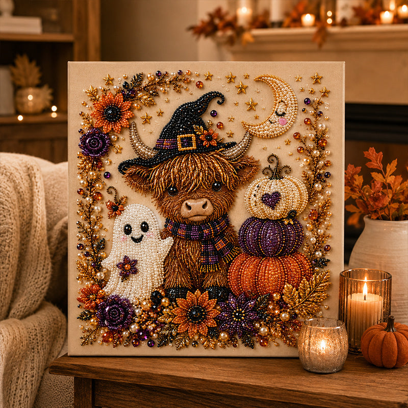 ⏳🔥LIMITED-TIME 50% OFF! ⏰Halloween Ghost Pearl Art DIY Kit