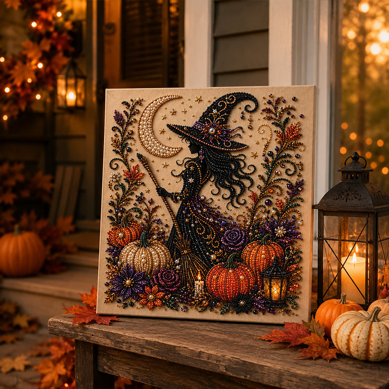 ⏳🔥LIMITED-TIME 50% OFF! ⏰Halloween Ghost Pearl Art DIY Kit