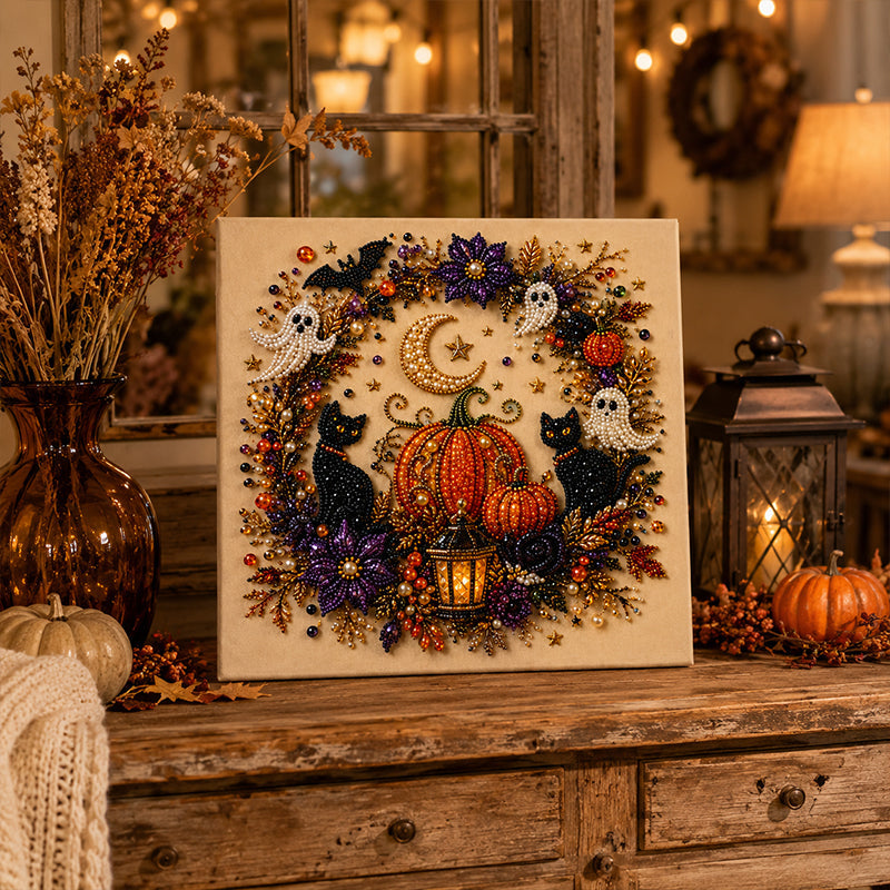 ⏳🔥LIMITED-TIME 50% OFF! ⏰Halloween Ghost Pearl Art DIY Kit
